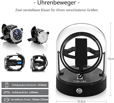 高級機械式時計用　360°回転　ウォッチワインダー　ワインディングマシーン 楽天市場】自動巻き上げ機 1本収納 USB給電式 4段階調整可能